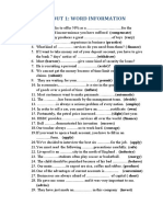 Handout Bu I 1 - Word Formation