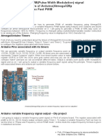 Variable Frequency PWM (Pulse Width Modulation) Signal Generation Using Timers of Arduino (Atmega328p Microcontroller) - Arduino Fast PWM