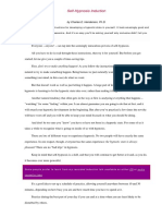 Self-Hypnosis Induction: by Charles E. Henderson, PH.D
