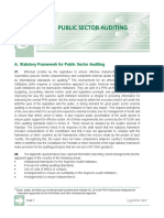 A. Statutory Framework For Public Sector Auditing