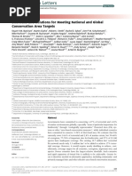 Deficiencias y Soluciones para Alcanzar Los Objetivos de Las Áreas de Conservación Nacionales y Mundiales