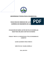 Universidad Tecnológica Equinoccial: Utilización de Suero Lácteo en Polvo en Mezclas Base para Helados Con Pulpa de Mora