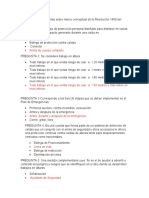 Cuestionario de Preguntas Sobre Marco Conceptual de La Resolución 1409 Del 2012