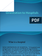 Orientation To Hospitals