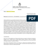 Resolución Corredor Marítimo Argentina.