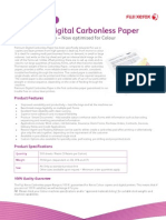 Carbonless Paper Fact Sheet 1010