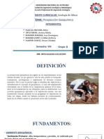 GEO. DE MINAS (Prospección Geoquímica)