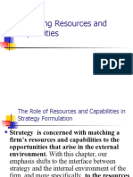 Analyzing Resources and Capabilities