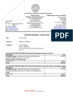 Training Proforma Invoice 