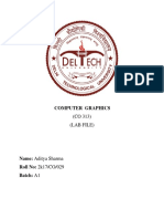 Computer Graphics: (CO 313) (Lab File)