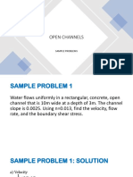 10 - OPEN CHANNELS Sample Problems