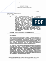 DOH DM No. 2020 0429 Guidance On Ventilation For COVID 19 Mitigation