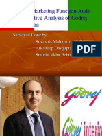 A Study On Marketing Function Audit and Competitive Analysis of Godrej Interio in India