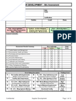 Blank - Supplier Development Rating Form