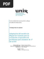 Adaptación Del Modelo de Miguel de Guzmán para La Resolución Cooperativa de Problemas