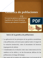 Frecuencias Génicas y Genotípicas Equilibrio de Hardy-Weinberg Factores Que Alteran El Equilibrio