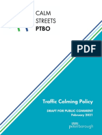 City of Peterborough Draft Traffic Calming Policy