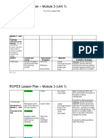 Lesson Plan Module 3 - Unit 1