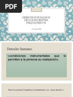 Derechos Humanos Del Paciente Psiquiatrico.