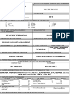 Republic of The Philippines Position Description Form DBM-CSC Form No. 1