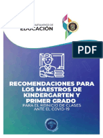 Manual para Los Maestros de Kindergarten