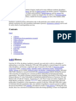 Qualitative Research Is A Method of Inquiry Employed in Many Different Academic Disciplines