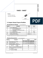 1.0 Ampere General Purpose Rectifiers: Absolute Maximum Ratings