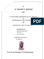 Consumer Preferences of Frooti by Manmath