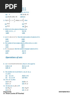 Operations of Sets: DPP Sets and Relations