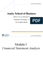 Amity School of Business: BBA (F & A), Semester II Financial Accounting - II Ms. Manjula Shastri