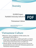 Cultural Diversity: ELDER Project Fairfield University School of Nursing Vietnamese Culture