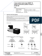 2/2-, 3/2-, and 4/3-Way Seated Valves Type NBVP 16 With Industrial Standard Connection Pattern Cetop 3 Conforming DIN 24 340-A6