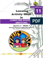 Learning Activity Sheet In: Computer Systems Servicing