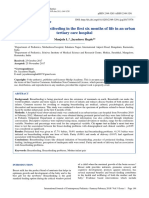 Issues Related To Breastfeeding in The First Six Months of Life in An Urban Tertiary Care Hospital