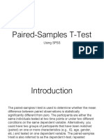 Paired-Samples T-Test Using SPSS