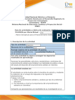 Guia de Actividades y Rúbrica de Evaluación - Marco Conceptual para El Emprendimiento Solidario