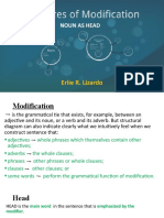 Structure of Modification