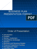 Business Plan Presentation Format