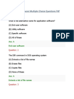 Application Software Multiple Choice Questions PDF: Ans: A End-User Software