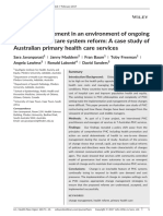 Change Management in An Environment of Ongoing Primary Health Care System Reform A Case Study in Australia