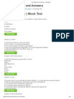 Trend NXT Unix - Mock Test: Unix Questions and Answers