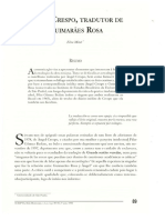 Artigo Sobre Ángel Créspo, Tradutor Espanhol de Grande Sertão: Veredas, de Guimarães Rosa