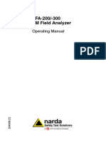 EFA-200/-300 EM Field Analyzer: Operating Manual