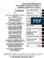 ARMY TM 9-2320-387-10 Op Manual UpArmor HumVee Jun09