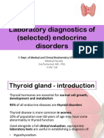 Laboratory Diagnostics of (Selected) Endocrine Disorders