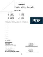 Sol. Man. - Chapter 3 Bonds Payable & Other Concepts