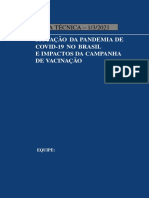 Situação Da Pandemia de Covid-19 No Brasil e Impactos Da Campanha de Vacinação