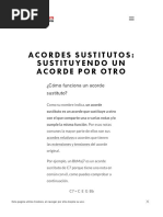 Sustitución de Acordes