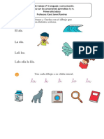 Guia 1 Lenguaje y Matemática Primer Año Básico