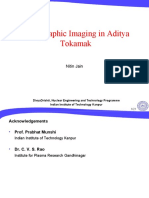 Tomographic Imaging in Aditya Tokamak: Nitin Jain